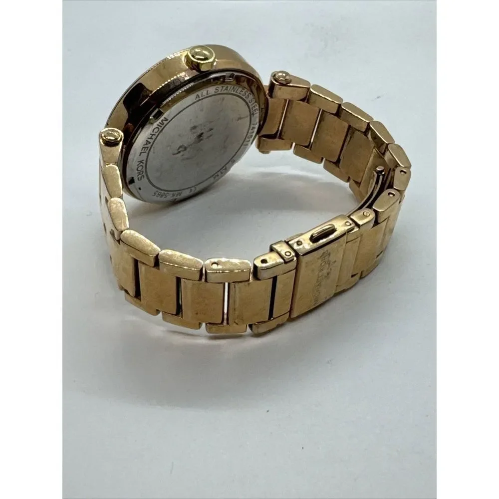 Michael Kors Parker MK5865 Women Rose Gold Analog Dial Quartz Wrist Watch JNA437